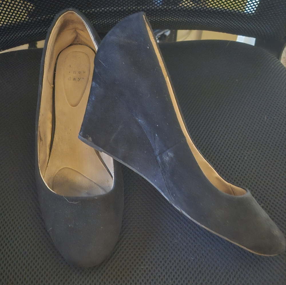 A New Day Women's Black Wedge Shoes *Free If Bundled*